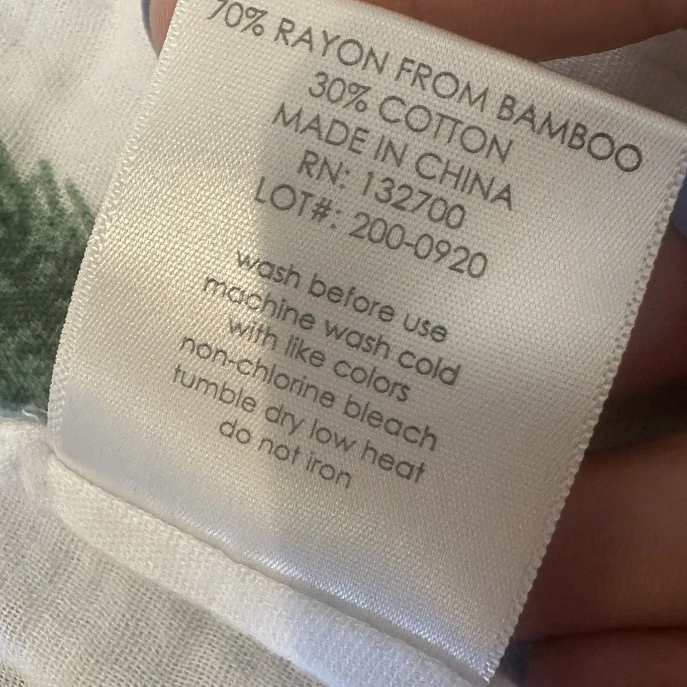 Saranoni Bamboo Cotton Muslin Swaddle Blanket Yosemite Bear Tree Mountain 46x43